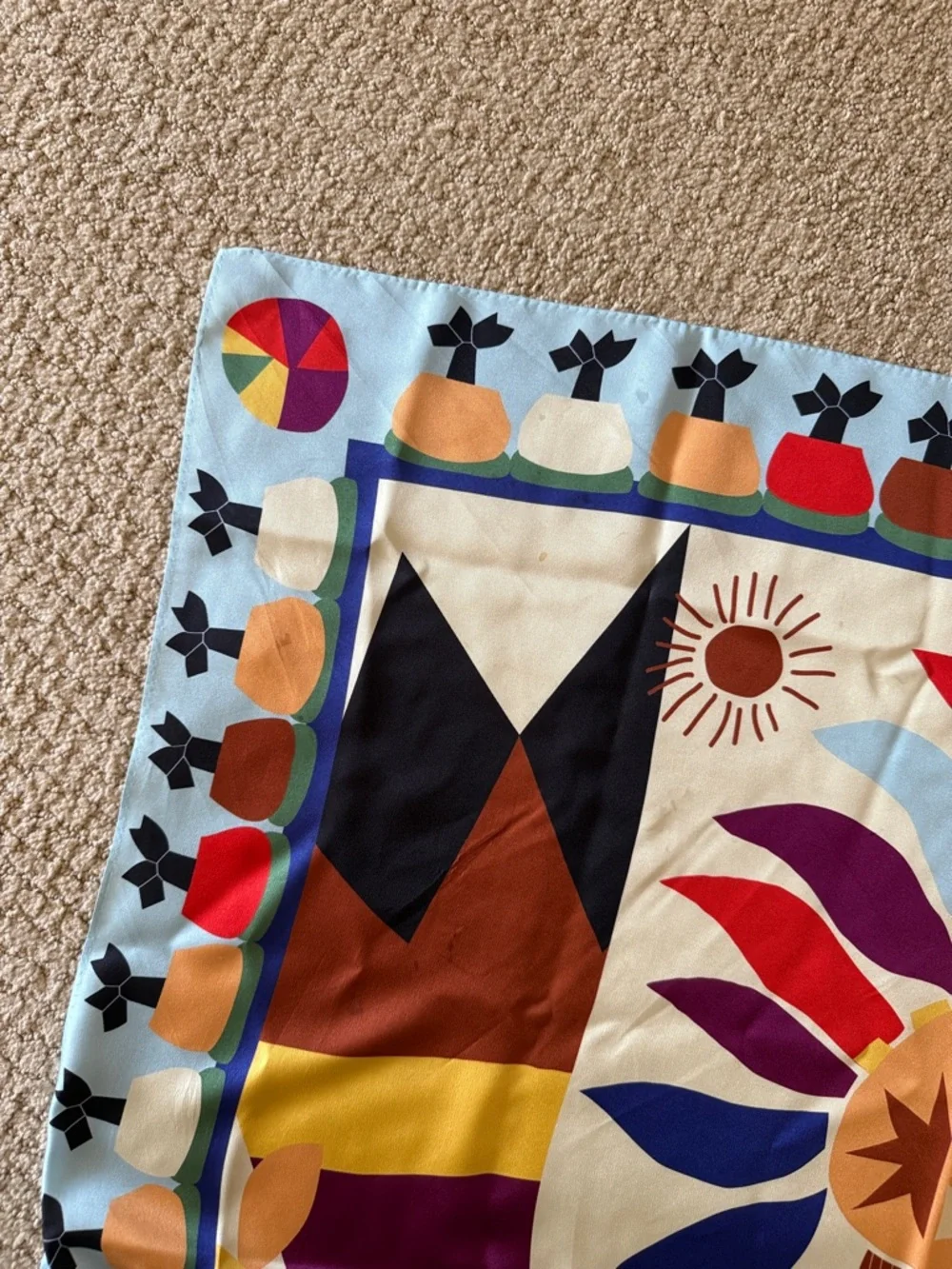 Sandro x Louis Barthélemy Silk Scarf